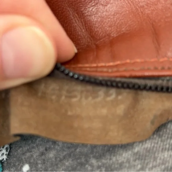 Vintage Warm N Smart Leather Shearling Block Heel Boots 6.5 - Picture 7 of 9